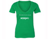 XtraFly Apparel Women's Shortest Horror Story Monday Novelty Gag V-neck Short Sleeve T-shirt