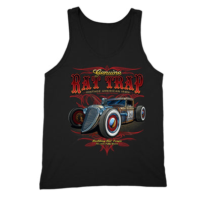 XtraFly Apparel Men's Genuine Rat Trap American Car Truck Garage Tank-Top