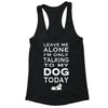 XtraFly Apparel Women's Talking to My Dog Animal Lover Racer-back Tank-Top