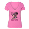 XtraFly Apparel Women's Breast Cancer Awareness V-neck Short Sleeve T-shirt