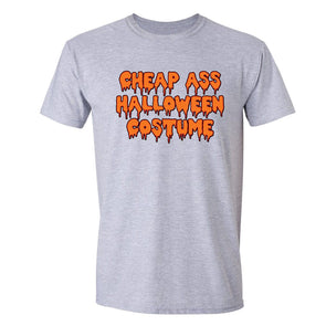 XtraFly Apparel Men's Cheap Ass Costume Halloween Pumpkin Crewneck Short Sleeve T-shirt