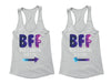 XtraFly Apparel BFF Galaxy Everyone Sucks Valentine's Matching Couples Racer-back Tank-Top