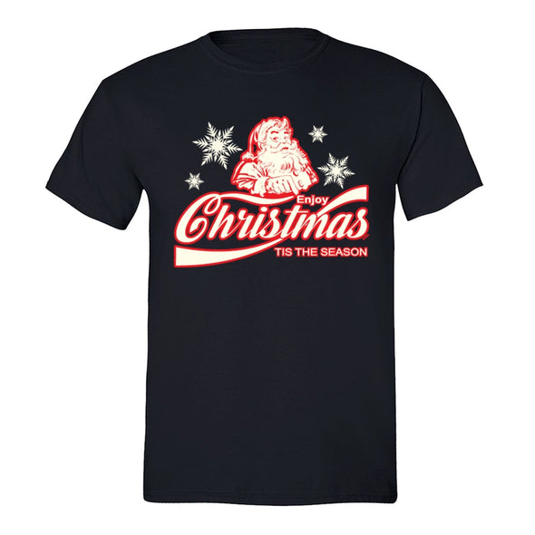 XtraFly Apparel Men's Tis The Season Santa Ugly Christmas Crewneck Short Sleeve T-shirt
