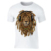 XtraFly Apparel Men's Lion Rasta Reggae  Crewneck Short Sleeve T-shirt