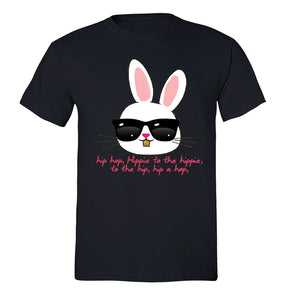 XtraFly Apparel Men's Hip Hop Bunny Easter Crewneck Short Sleeve T-shirt