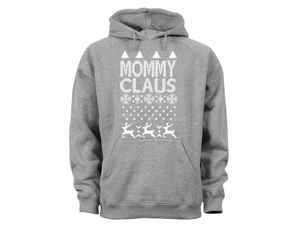 XtraFly Apparel Daddy Mommy Claus Santa Ugly Christmas Hooded-Sweatshirt Pullover Hoodie