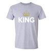XtraFly Apparel Men's King Golden Crown Matching Couples Crewneck Short Sleeve T-shirt