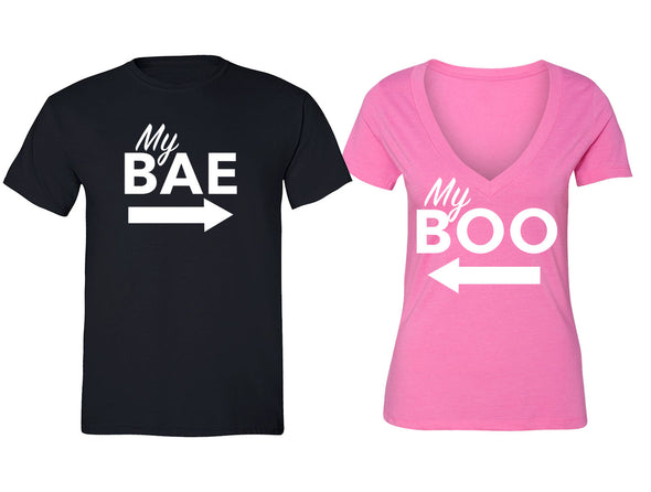 XtraFly Apparel Bae Boo Valentine's Matching Couples Short Sleeve T-shirt