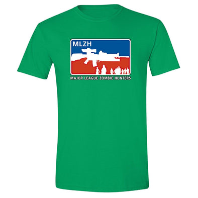 XtraFly Apparel Men's MLZH Major League Zombie 2nd Amendment Crewneck Short Sleeve T-shirt