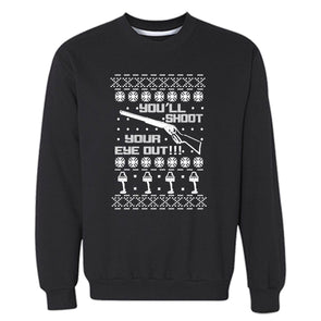 XtraFly Apparel Ugly Christmas Vacation Funny Pullover Crewneck-Sweatshirt