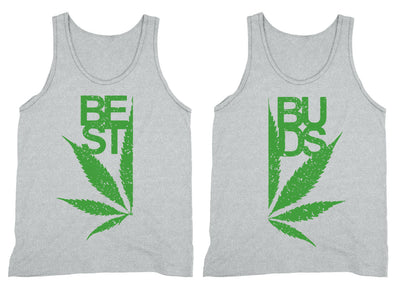 XtraFly Apparel Best Buds BFF  Matching Couples Tank-Top