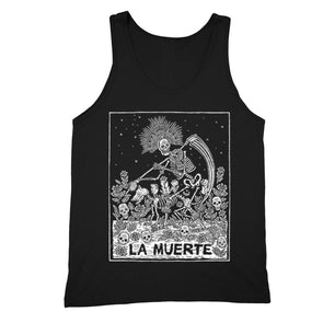 XtraFly Apparel Men's Loteria La Muerte Skull Mexican Heritage Tank-Top