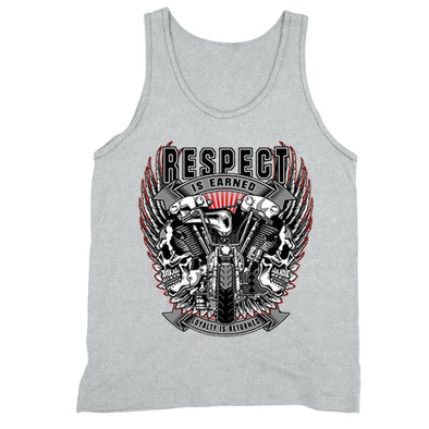 XtraFly Apparel Men's Respect Earned Loyalty Biker Motorcycle Tank-Top