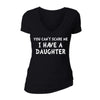 XtraFly Apparel Women's You Can't Scare Me Daughter Mother's Day V-neck Short Sleeve T-shirt