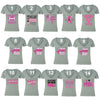 XtraFly Apparel Women's Breast Cancer Awareness V-neck Short Sleeve T-shirt