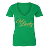 XtraFly Apparel Shamrock Clover St. Patrick's Matching Couples Short Sleeve T-shirt
