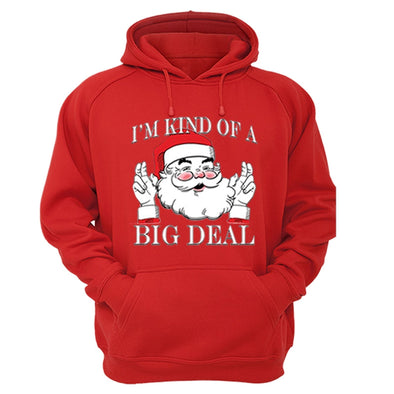 XtraFly Apparel Santa Kind of a Big Deal Ugly Christmas Hooded-Sweatshirt Pullover Hoodie