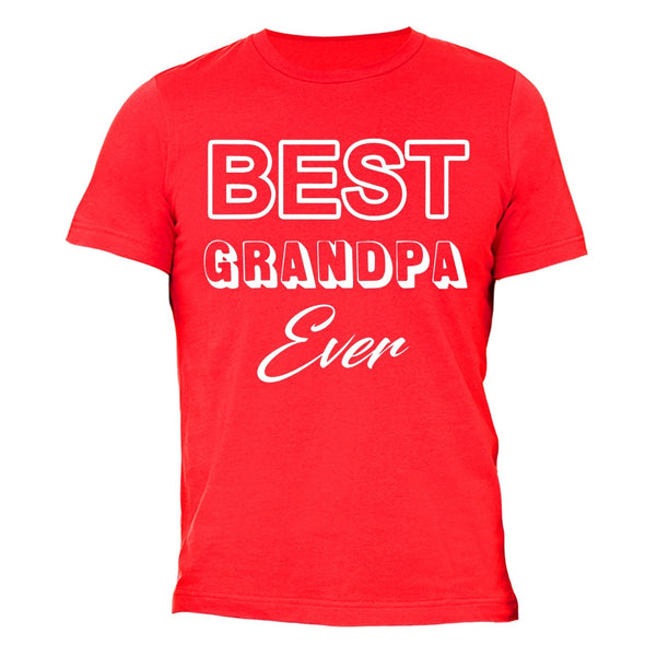 XtraFly Apparel Men's Best Grandpa Ever Father's Day Crewneck Short Sleeve T-shirt