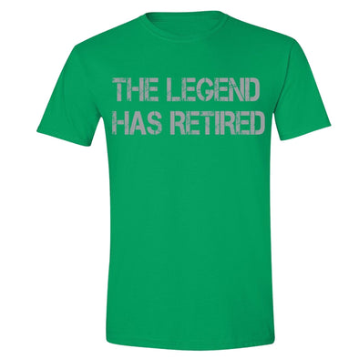 XtraFly Apparel Men's The Legend Has Retired Father's Day Crewneck Short Sleeve T-shirt