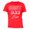 XtraFly Apparel Men's Best Dad Ever Father's Day Crewneck Short Sleeve T-shirt
