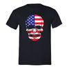 XtraFly Apparel Men's Smiling Skull American Pride Crewneck Short Sleeve T-shirt