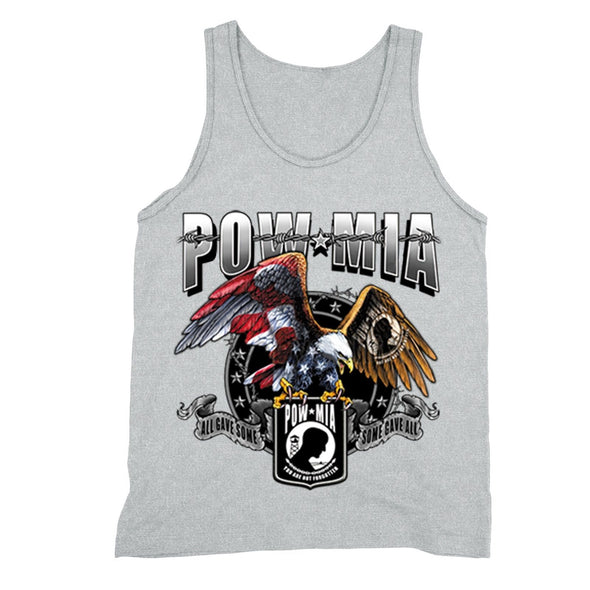 XtraFly Apparel Men's American Eagle Military Pow Mia Tank-Top