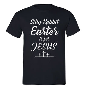 XtraFly Apparel Men's Silly Rabbit Jesus Cross Easter Crewneck Short Sleeve T-shirt
