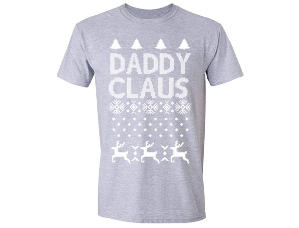 XtraFly Apparel Daddy Mommy Claus Santa Ugly Christmas Short Sleeve T-shirt