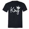 XtraFly Apparel Men's King White Crown Matching Couples Crewneck Short Sleeve T-shirt