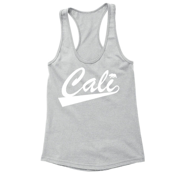 XtraFly Apparel Women's Cali Bear CA California Pride Racer-back Tank-Top