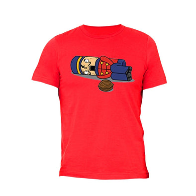 XtraFly Apparel Men's Nutcracker Soldier Ugly Christmas Crewneck Short Sleeve T-shirt