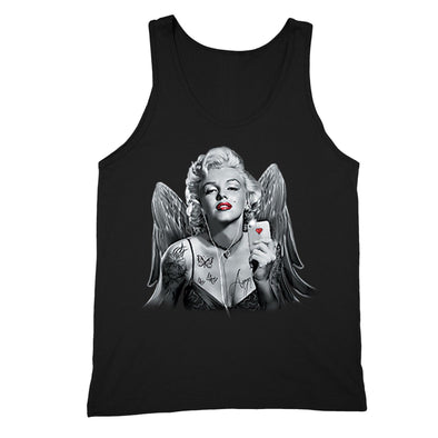 XtraFly Apparel Men's Selfie Angel Wings Marilyn Monroe Tank-Top