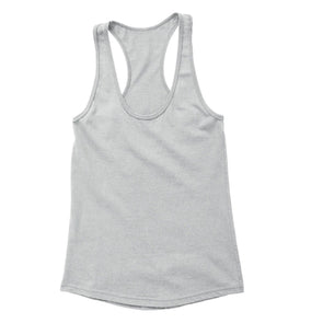 XtraFly Apparel Women's Active Plain Basic Racer-back Tank-Top Gray