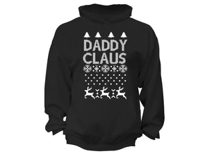 XtraFly Apparel DaddyClaus Santa Ugly Christmas Hooded-Sweatshirt Pullover Hoodie