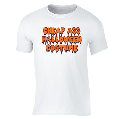 XtraFly Apparel Men's Cheap Ass Costume Halloween Pumpkin Crewneck Short Sleeve T-shirt