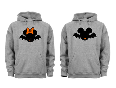 XtraFly Apparel Bat Witch Pumpkin Halloween Hooded-Sweatshirt Pullover Hoodie
