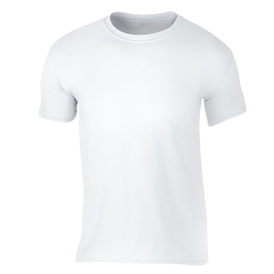 XtraFly Apparel Men's Plus Size Active Plain Basic Crewneck Short Sleeve T-shirt White