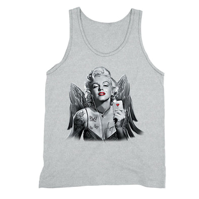 XtraFly Apparel Men's Selfie Angel Wings Marilyn Monroe Tank-Top