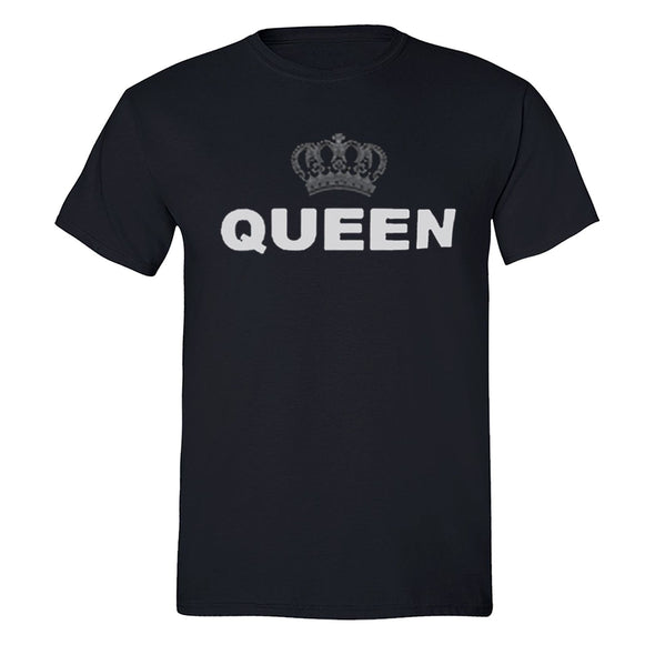 XtraFly Apparel Men's Queen Silver Crown Matching Couples Crewneck Short Sleeve T-shirt