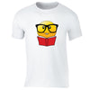 XtraFly Apparel Men's Emoji Nerd Bookworm Novelty Gag Crewneck Short Sleeve T-shirt