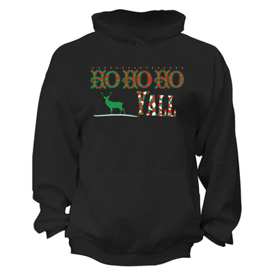 XtraFly Apparel Ho Ho Ho Y'all Reindeer Ugly Christmas Hooded-Sweatshirt Pullover Hoodie