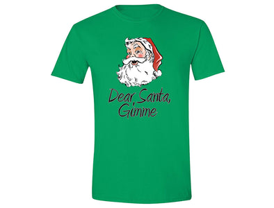 XtraFly Apparel Men's Dear Santa Gimme Ugly Christmas Crewneck Short Sleeve T-shirt