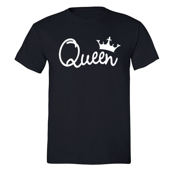 XtraFly Apparel Men's Queen White Crown Matching Couples Crewneck Short Sleeve T-shirt