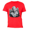 XtraFly Apparel Men's Selfie Angel Wings Marilyn Monroe Crewneck Short Sleeve T-shirt