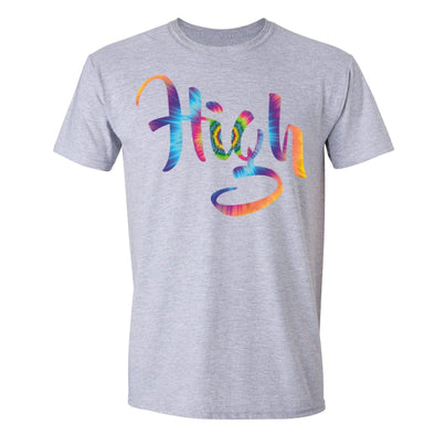 XtraFly Apparel Men's High Tie Dye 420  Crewneck Short Sleeve T-shirt