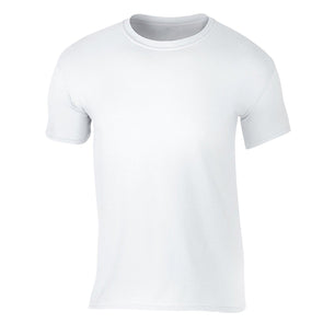 XtraFly Apparel Men's Active Plain Basic Crewneck Short Sleeve T-shirt White