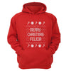 XtraFly Apparel Merry Xmas Felicia Ugly Christmas Hooded-Sweatshirt Pullover Hoodie