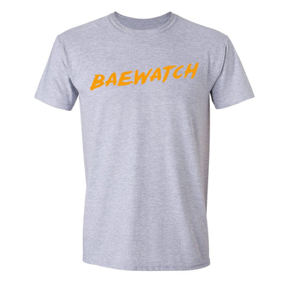 XtraFly Apparel Men's Baewatch Novelty Gag Crewneck Short Sleeve T-shirt