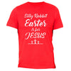 XtraFly Apparel Men's Silly Rabbit Jesus Cross Easter Crewneck Short Sleeve T-shirt