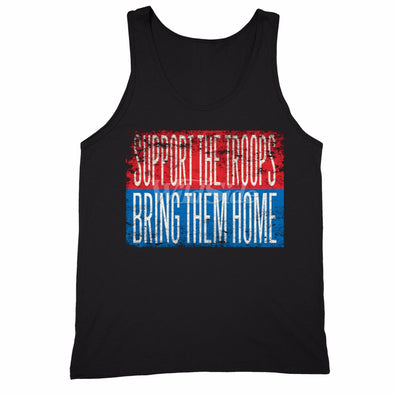 XtraFly Apparel Men's Support the Troops Military Pow Mia Tank-Top